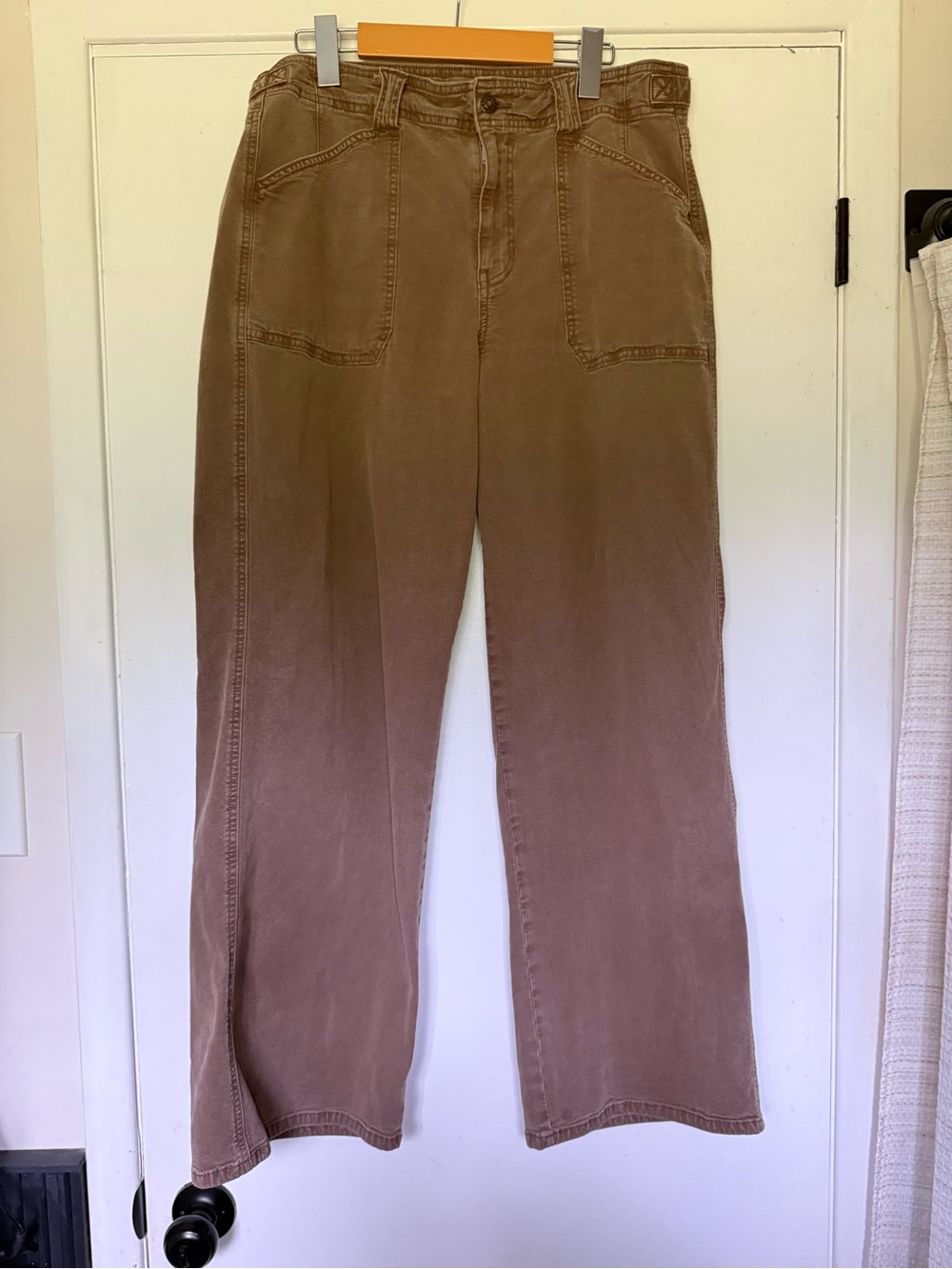 American Eagle Stovepipe Utility Pants in Brown